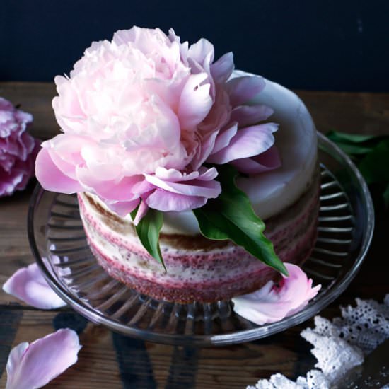 Strawberry Pistachio Layer Cake
