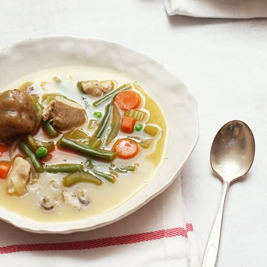 Gluten Free Chicken + Dumplings