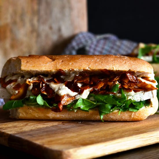 Tofu & Coconut Bacon Caesar Sub