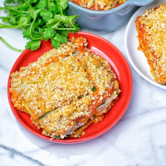 Vegan Zucchini Ricotta Casserole