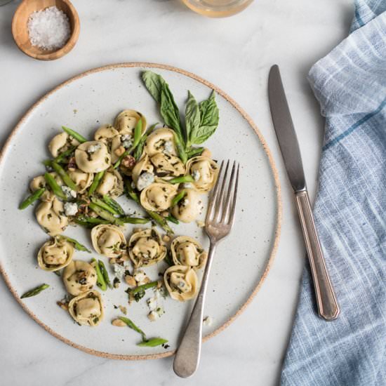 Asparagus Tortellini w/ Blue Cheese