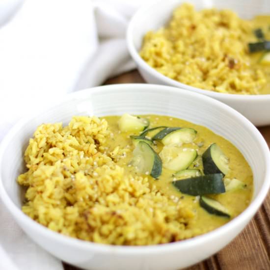 Easy 4 Ingredient Coconut Curry Rice