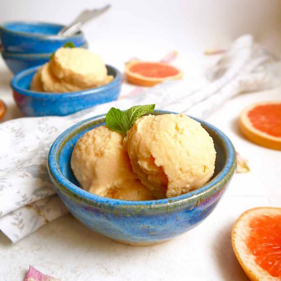 Creamy Paleo Grapefruit Sorbet (GF)