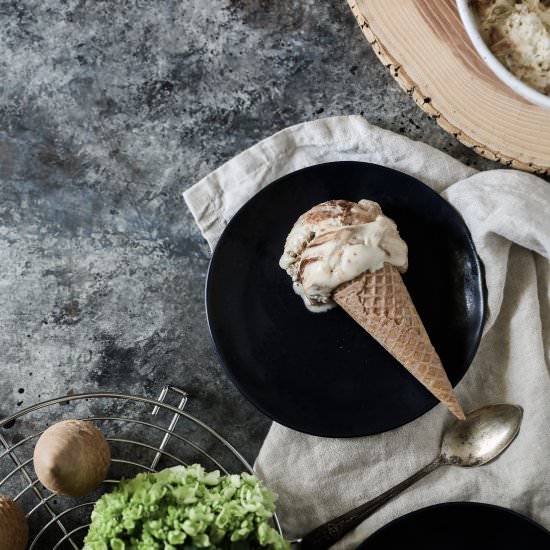 Fennel and Dark Chocolate Ice Cream