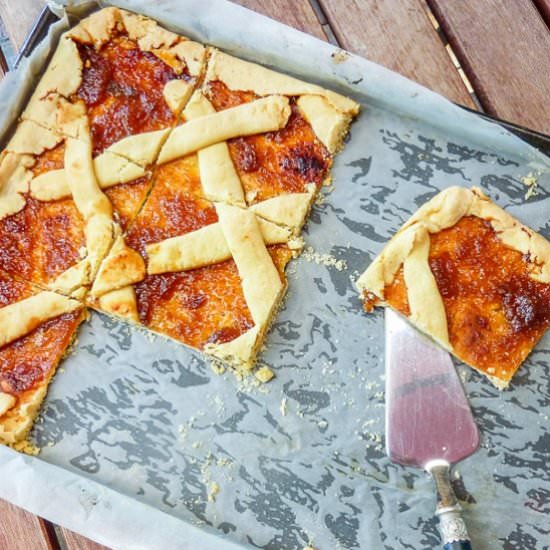 Crostata with Homemade Peach Jam