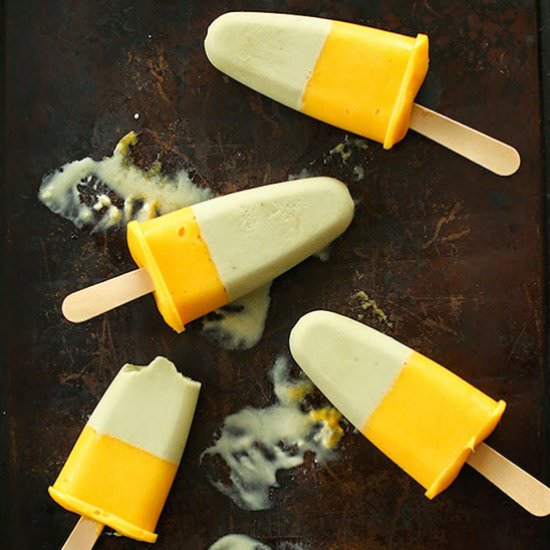 Perfect Mango Green Tea Popsicles
