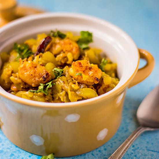 Bottle gourd with Prawn