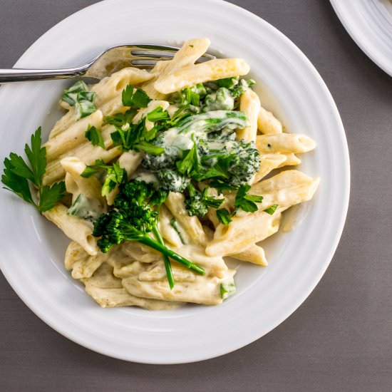 Penne with White Wine Cream Sauce