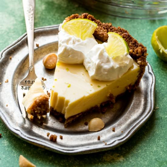 Key Lime Pie Macadamia Nut Crust