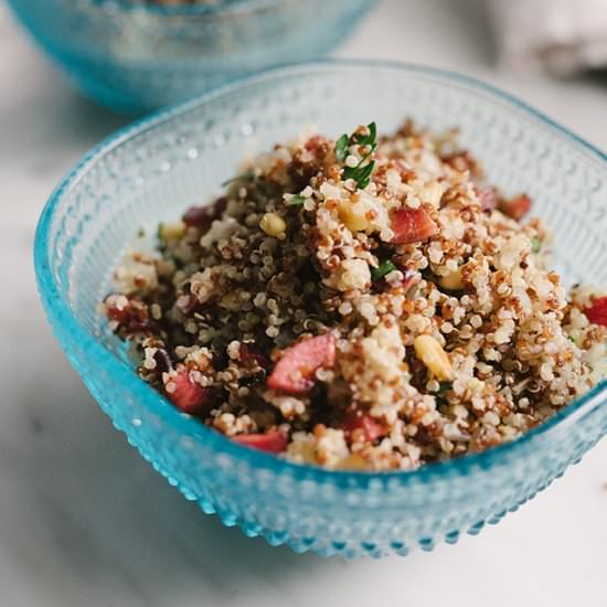 Cherry Quinoa Pilaf with Pine Nuts
