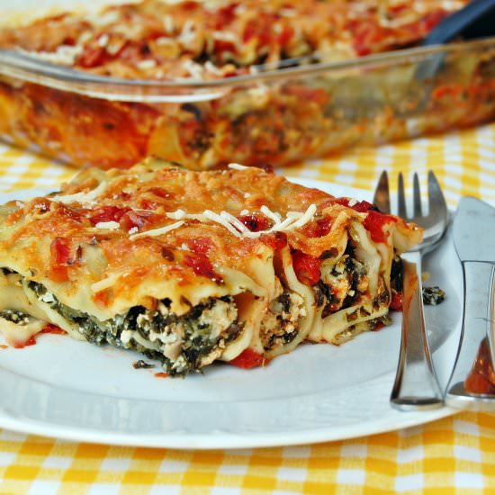 Spinach Cannelloni