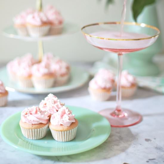 Rosè Cupcakes