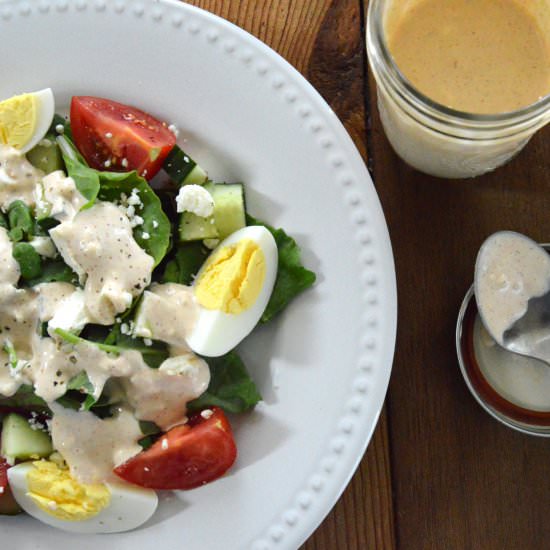 Creamy Garlic Feta Dressing