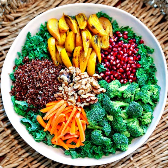 Super Food Salad & Ginger Dressing