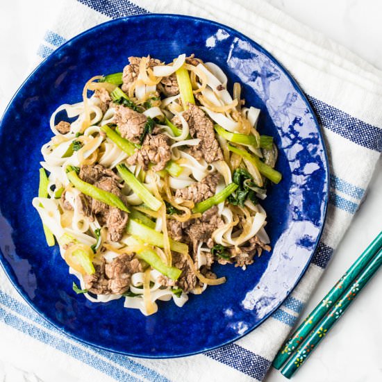 Stir-fried Vietnamese Pho Noodle