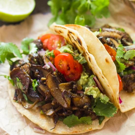 Mushroom Carnitas Tacos
