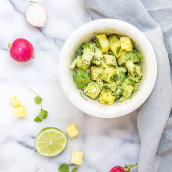 Pineapple Guacamole (low FODMAP)