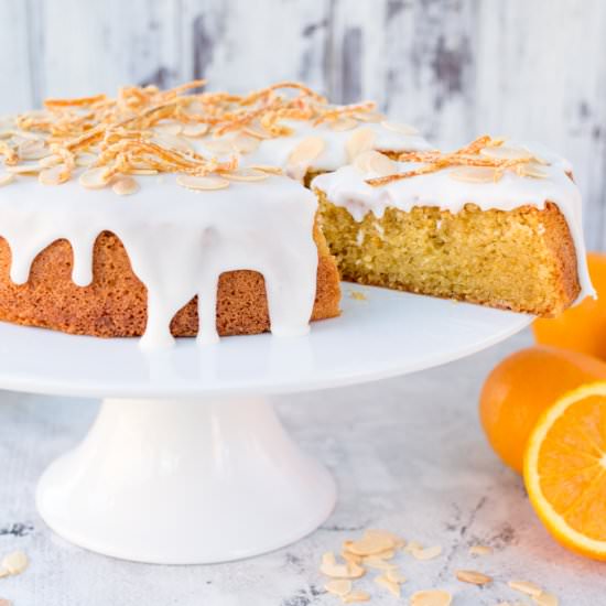 Orange Drizzle Cake + Candied Peel
