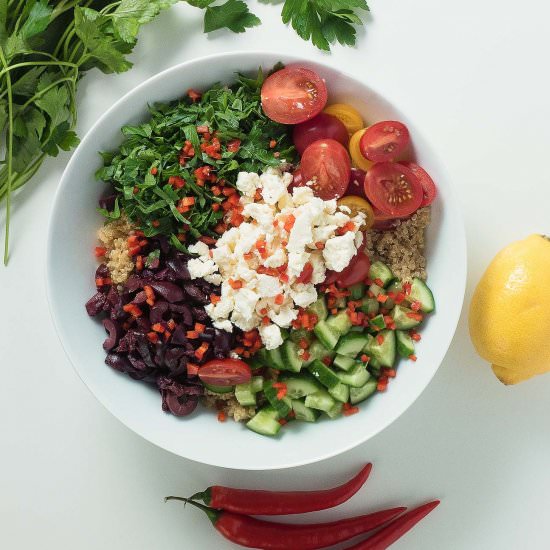 mediterranean quinoa salad