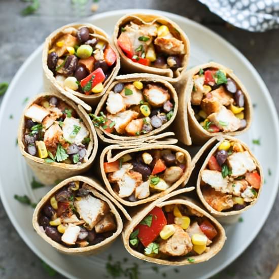 Barbecue Chicken Wraps