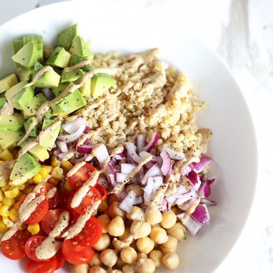 Healthy Quinoa Burrito Bowl
