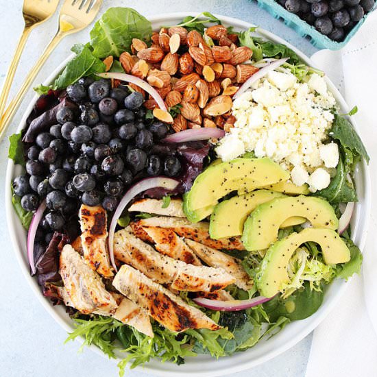 Grilled Chicken Blueberry Salad