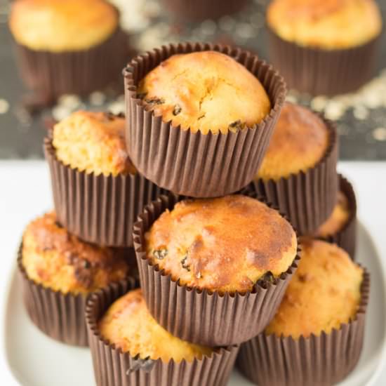 Raisin Oat Breakfast Muffins