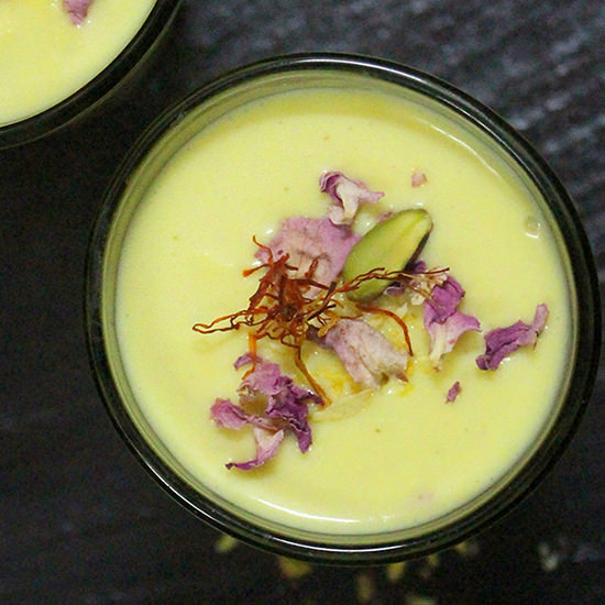 Zucchini ,Cauliflower & Rose Soup