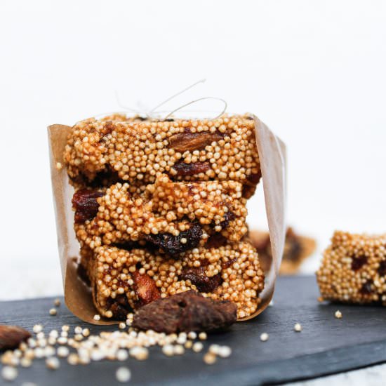 Caramel Amaranth Squares