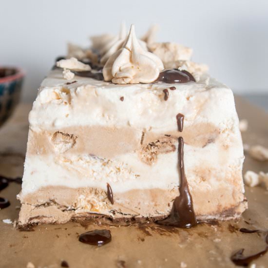 Frozen Chocolate Meringue Terrine