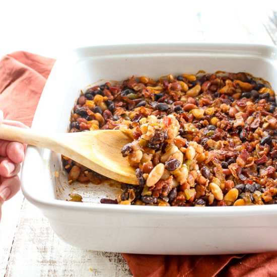 Smoky Three Bean Bake