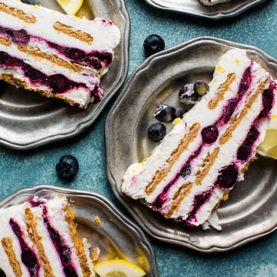 Blueberry Lemon Icebox Cake