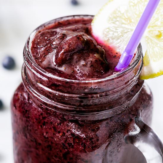 Blueberry Lemonade Slushie