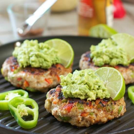 Chili Lime Chicken Burgers