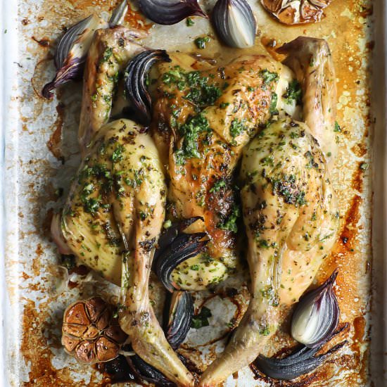 Crispy Spatchcock Chicken