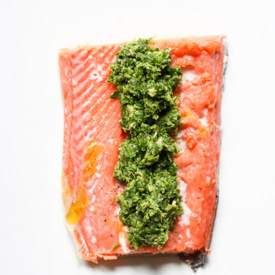 Salmon With Parsley Sauce