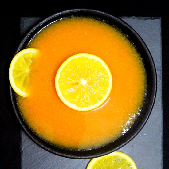 Carrot Sweet Lime and Ginger Soup