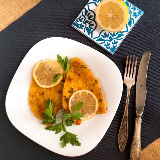 Breaded Lemon Chicken Cutlets
