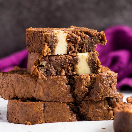 Cheesecake Chocolate Banana Bread