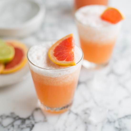 Frozen paloma cocktail