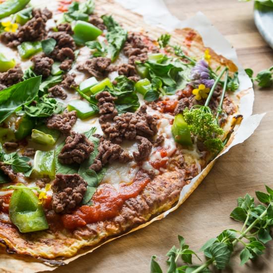 Spaghetti Squash Crust Pizza
