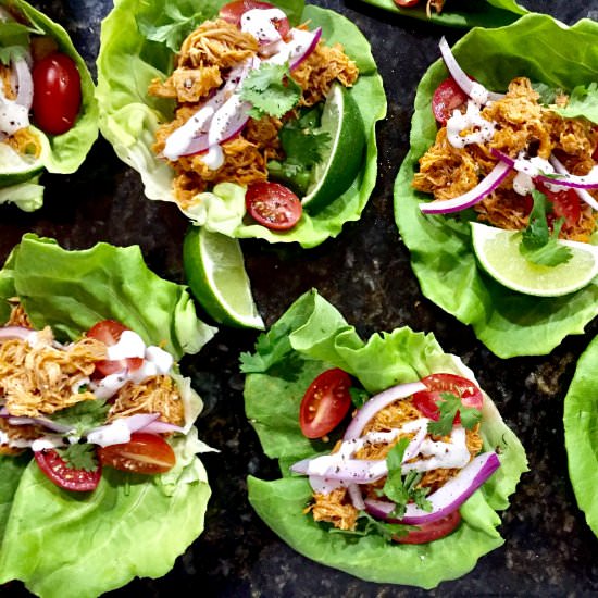 Buffalo Chicken Lettuce Wraps