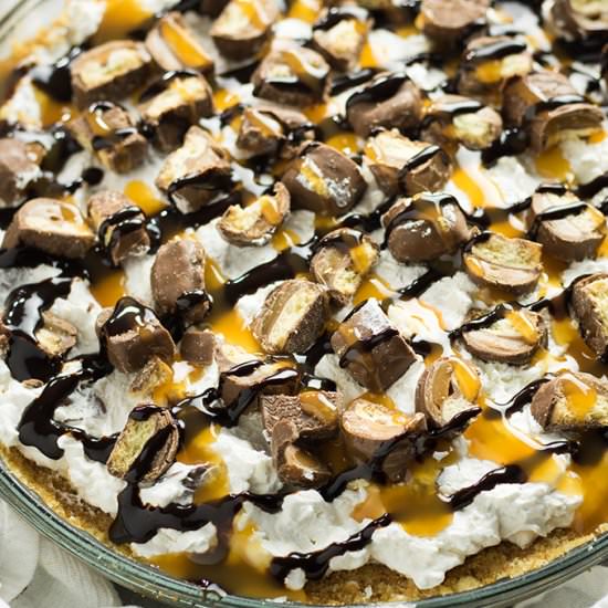 No Bake Twix Pie