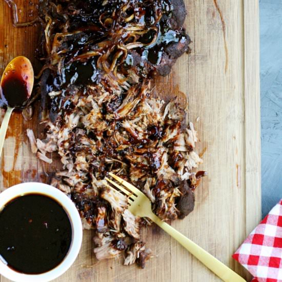 Bourbon Peach Pulled Pork