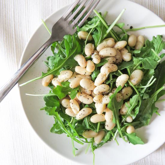White Bean Arugula Salad