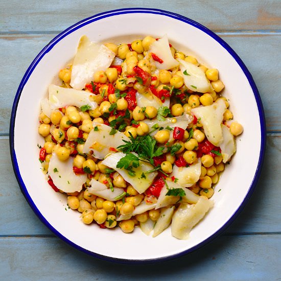 Salad of Chickpeas and Cod