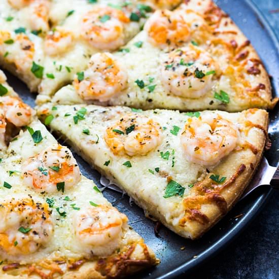 Shrimp Scampi Pizza