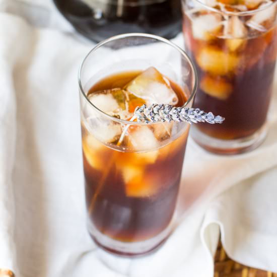 Lavender Iced Coffee