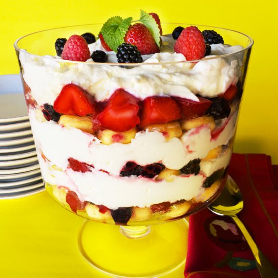 Easy Summer Berry Trifle