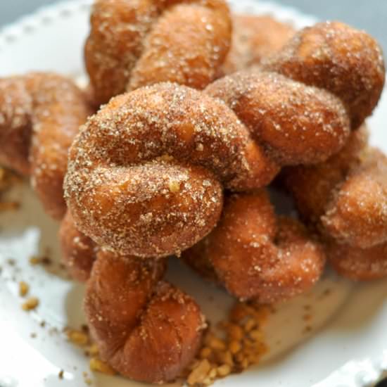 Cinnamon Sugar Korean Donut Twists